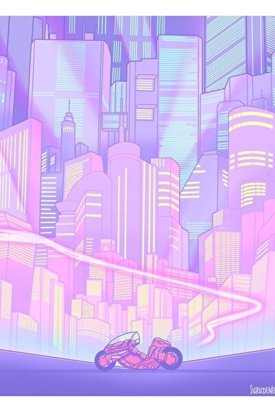 Universal Akira - Neo Tokio Slika Drveni Poster Dekorativni