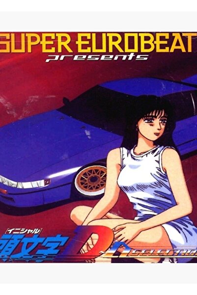 Universal Poster decorativ din lemn Ilk D Mako Super Eurobeat Anime Tablo