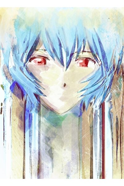 Universal Ayanami Rei Evangelion Anime Tra Ξύλινη διακοσμητική αφίσα με ψηφια...