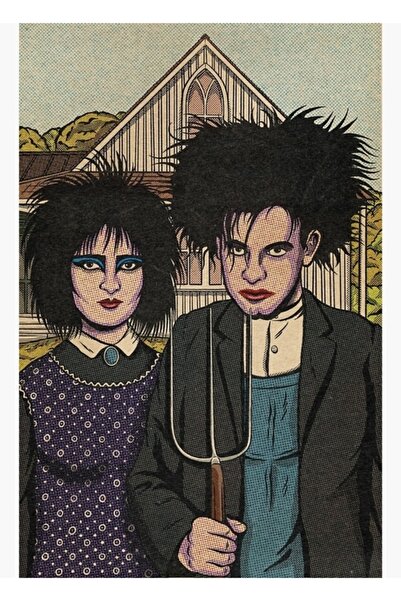 Universal Poster decorativ din lemn cu pictură gotică engleză