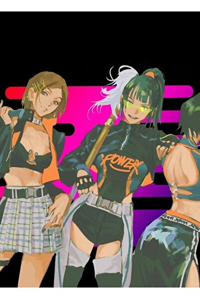 Universal Jujutsu Kaisen - Nobara Kugisaki X Maki Zenin X Maki Zenin Poster d...