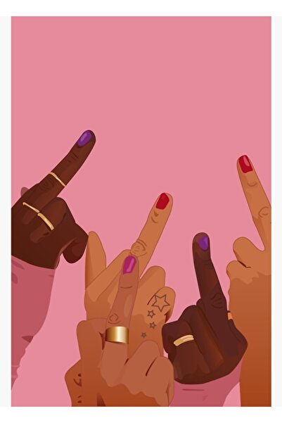 Universal Pynk Ξύλινη Διακοσμητική Αφίσα Τέχνης