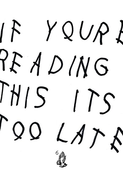 Universal Bunu Okuyorsan Çok Geç Drake Albüm Kapağı Tablo Ahşap Poster Dekoratif