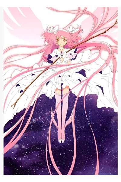 Universal Puella Magi Madoka Magica - Kaname Madoka Tablo Ahşap Poster Dekoratif