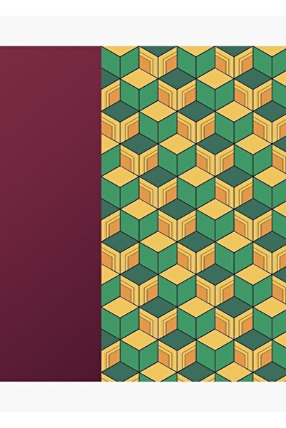 Universal Giyuu Tomioka Kimono Desenli Iblis Avcısı Tablo Ahşap Poster Dekoratif