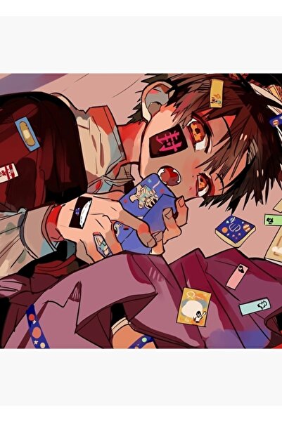 Universal Джиябаку Шоунен Ханако-кун — Декоративен дървен плакат с изображени...