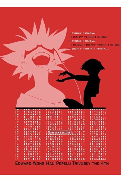 Universal Ed - Ξύλινη διακοσμητική αφίσα τέχνης Cowboy Bebop