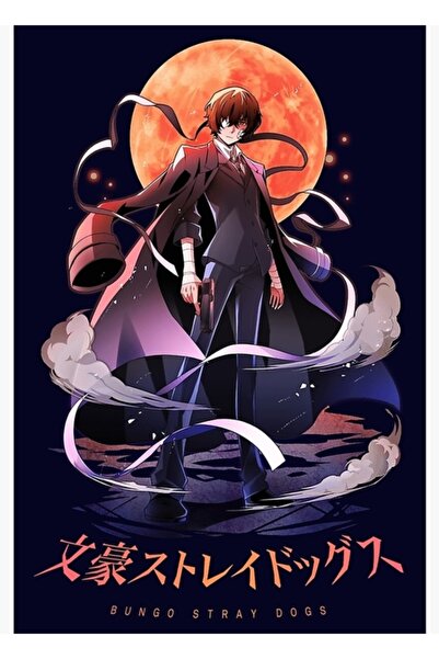 Universal Dazai Osamu Bsd Tablo Ahşap Poster Dekoratif