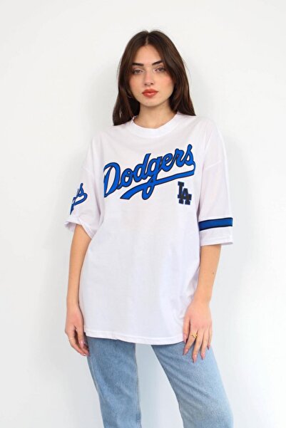 FUWEAR Μπλουζάκι Unisex από βαμβακερό εμπριμέ Los Angeles Dodgers
