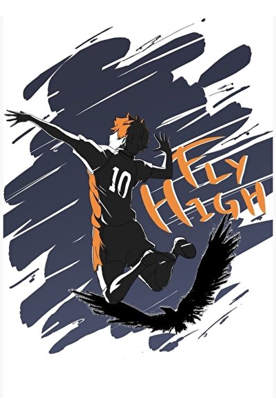 Universal Haikyuu!! Poster decorativ din lemn Fly High Lü Tablo