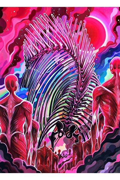 Universal Διακοσμητική ξύλινη αφίσα με θέμα τον διάβολο