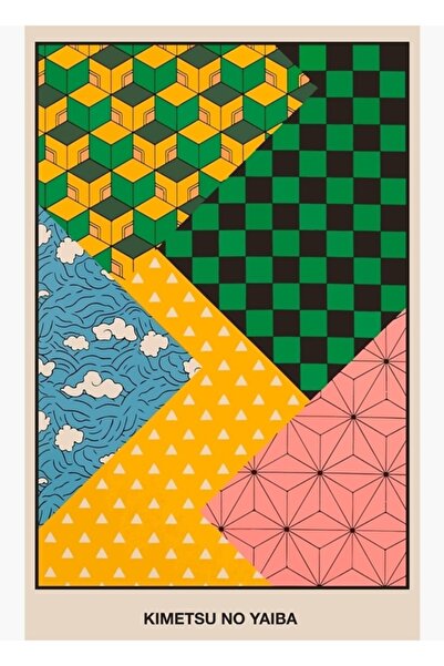 Universal Kimetsu No Yaiba - Demon Slayer Poster decorativ din lemn
