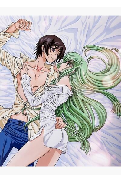 Universal Lelouch Lamperouge Ve Cc Code Geass Anime Fanart Manga Çifti Tablo Ahşap Poster Dekoratif