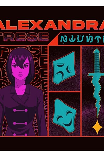 Universal Alexandra Trese Ξύλινη Διακοσμητική Αφίσα Ζωγραφικής με Μπρουταλιστ...