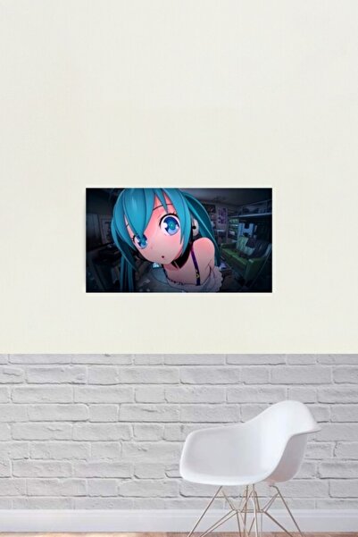 Universal Hatsune Miku Tablo Ahşap Poster Dekoratif