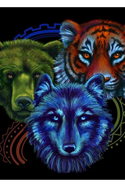 Universal Poster decorativ din lemn Wild Painting