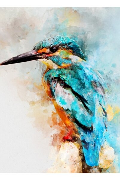 Universal Dramabite Acuarelă Pictură cu rață pescăreașă Poster decorativ din ...