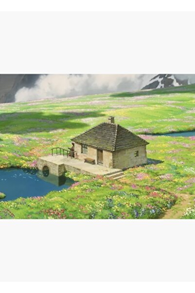 Universal Howls Cottagecore Sahne Tablo Ahşap Poster Dekoratif