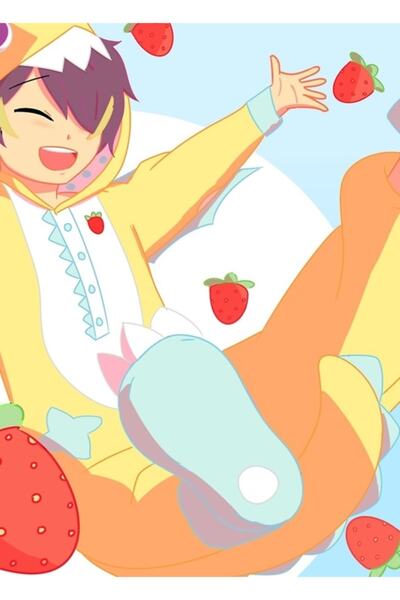 Universal Shinobu Sengoku - Çilek Canavarı Tablo Ahşap Poster Dekoratif