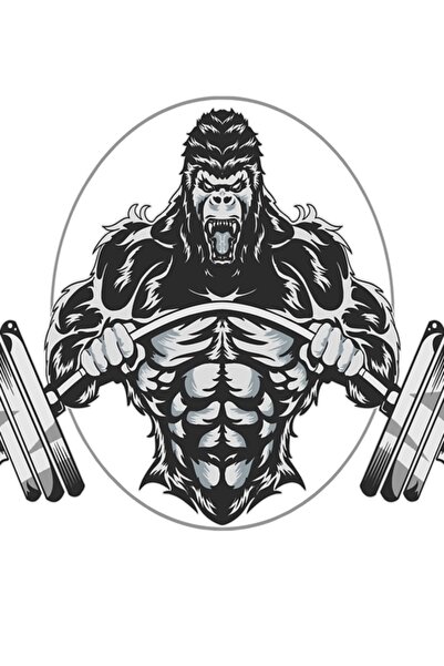Universal Poster decorativ din lemn Gorilla Gym