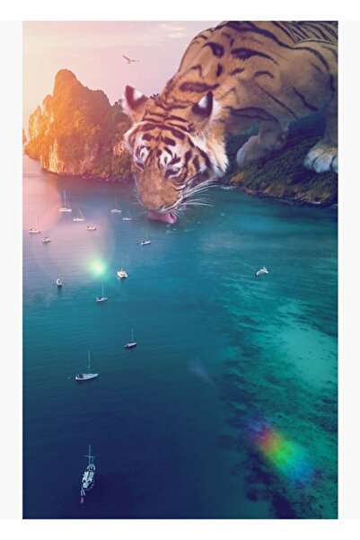 Universal Декоративен дървен плакат за маса  "Оцеляване без вода II "