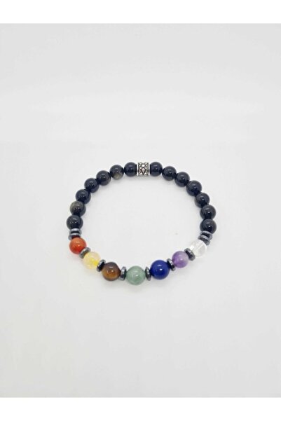 Dcstore Doğal 7 Çakra Bilekliği Kristalkuvars Ametist Lapis Lazuli Aventurin ...