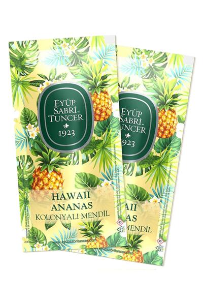 Eyüp Sabri Tuncer Hawaii Ananas Tekli Kolonyalı Mendil 50 Adet (küçük Boy)
