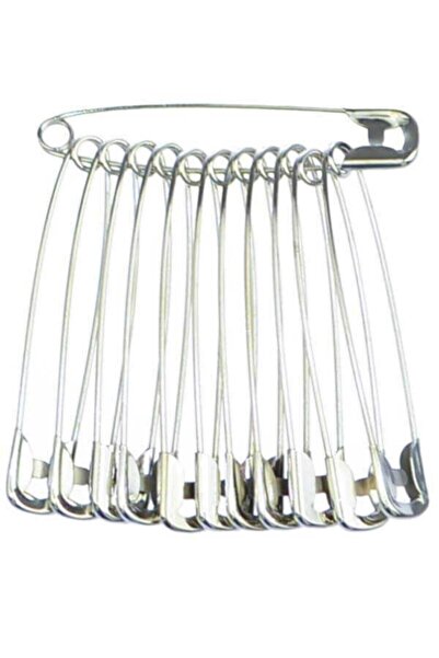 gördur إبرة أمان رقم 6 6.5 سم 12 قطعة إبرة شوكة فولاذية مجموعة واحدة