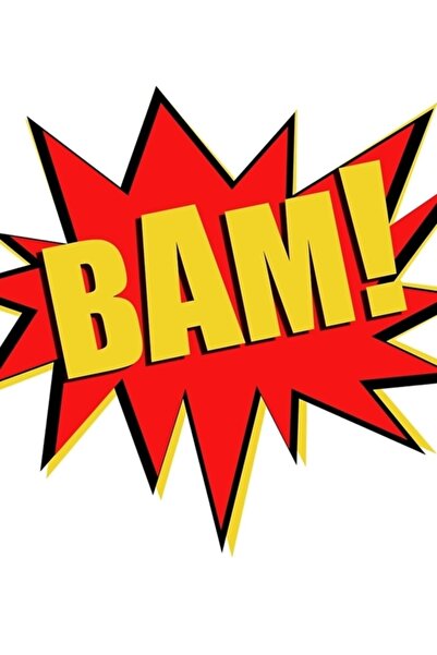 Universal Бам! Дървен декоративен плакат