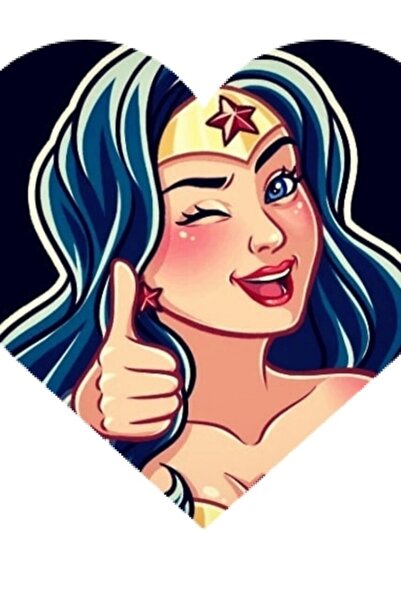 Universal Декоративен дървен плакат Супергероиня