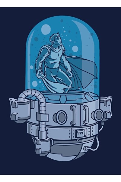 Universal Διακοσμητική ξύλινη αφίσα με κάψουλα Super Hero