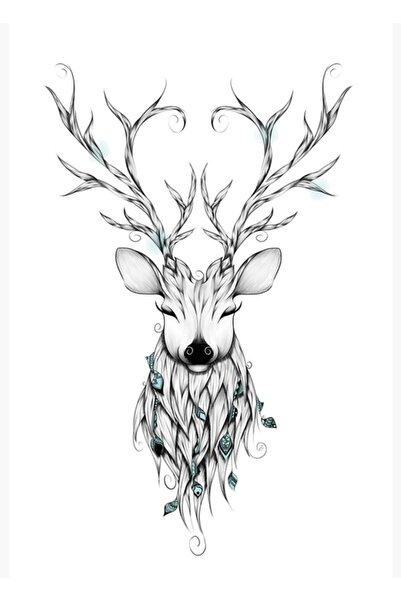 Universal Ποιητική ζωγραφική με εικονογραφήσεις ελαφιών, Ξύλινη διακοσμητική ...