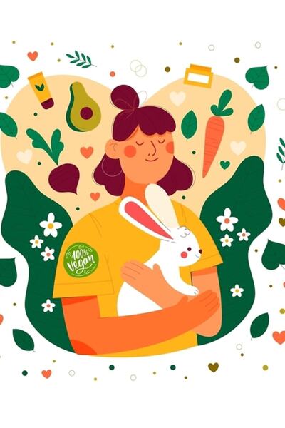 Universal Animale Vegane - Poster decorativ din lemn 100% vegan