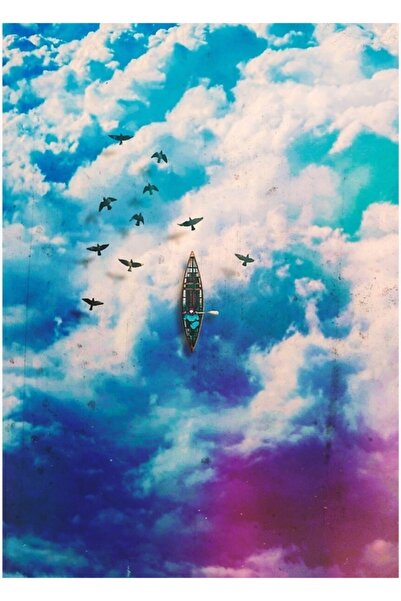 Universal Πίνακας "Passing Through the Sky" Ξύλινη Διακοσμητική Αφίσα