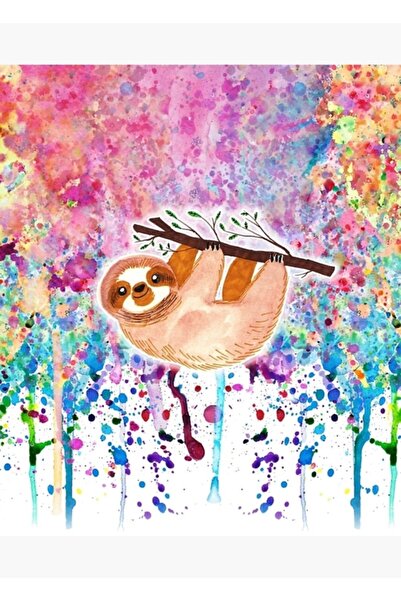 Universal Ακουαρέλα Τεμελίωτη Τέχνη - Ξύλινη Αφίσα Ζωγραφικής με Χρώματα Ουρά...