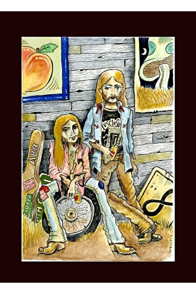 Universal Братя Абб Дървен декоративен плакат за маса