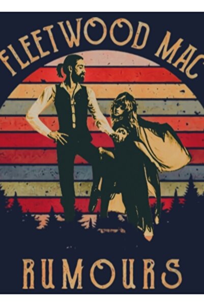 Universal Vintage ξύλινη διακοσμητική αφίσα με θέμα το ροκ συγκρότημα του Στί...