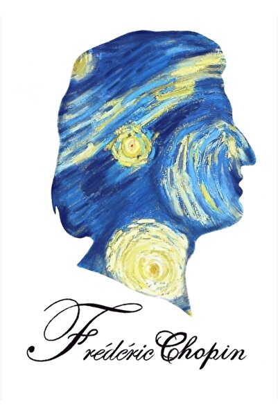 Universal Poster decorativ din lemn Chopin