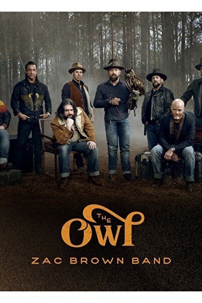 Universal Zac Brown Band Owl Album Tour 2019 2020 Nekat12 Poster din lemn pic...