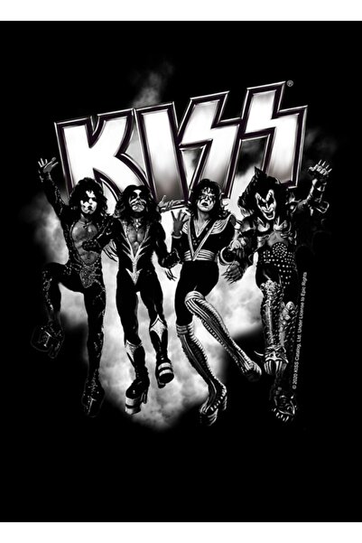 Universal Κις ®   The Band - Destroyer Μαύρο και Λευκό Λογότυπο Ομίχλης Ξύλιν...