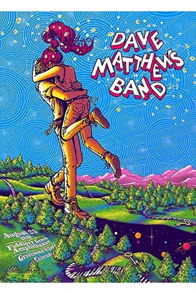 Universal Poster decorativ din lemn pentru concert Dmb