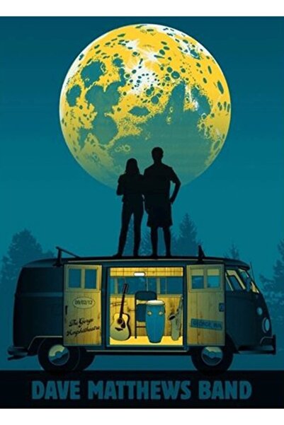 Universal Dave Matthews Rock Band 2019 Poster decorativ din lemn