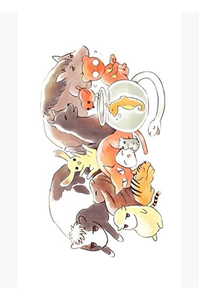 Universal Coș cu fructe Animale zodiacale + Tablou cu bile de orez Poster din...