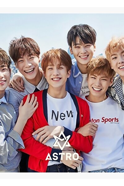 Universal Poster decorativ din lemn Astro Band Kpop