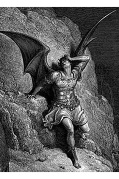 Universal Gustave Dore - Kayıp Şeytan Cenneti Profil Tablo Ahşap Poster Dekor...