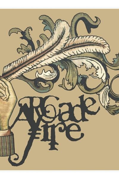 Universal Arcade Fire - Tablou funerar, poster decorativ din lemn