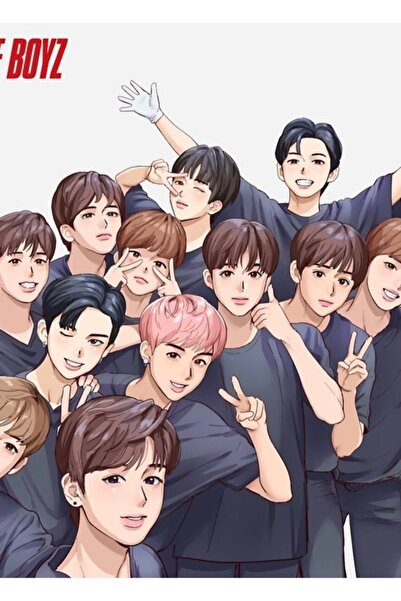 Universal Poster decorativ din lemn cu desene animate Boyz