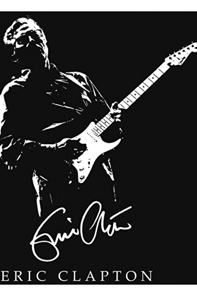 Universal Eric Clapton Muzică Rock Blues Stratocaster Tablou Poster din lemn ...