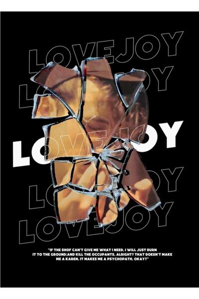 Universal Love Joy Σπασμένος Καθρέφτης Επιτραπέζια Ξύλινη Αφίσα Διακοσμητική