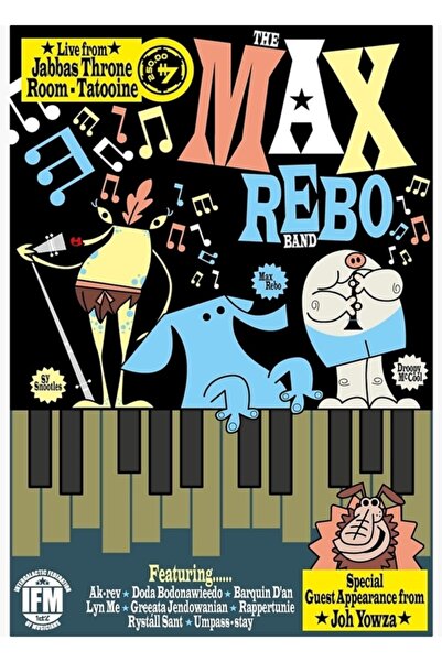 Universal Max Rebo Band Tablo Ξύλινη Διακοσμητική Αφίσα